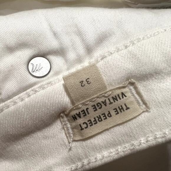 Madewell The Perfect Vintage Jean in ivory, NWT - Picture 6 of 6